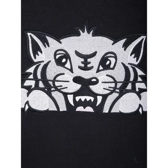 Kenzo Unisex Gots Kenzo Happy Tiger Embroidered Oversize Tshirt